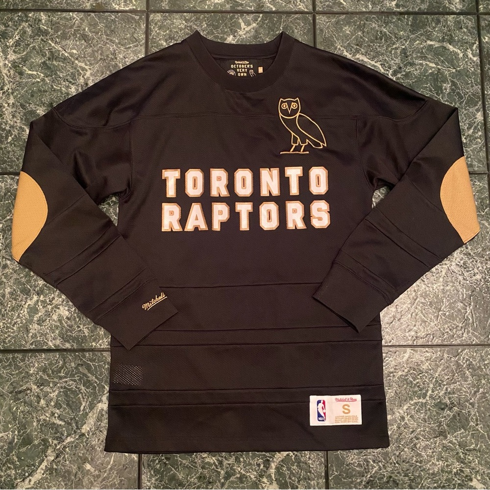 OVO X Mitchell and Ness Toronto‎ Raptors Long Sleeve Jersey